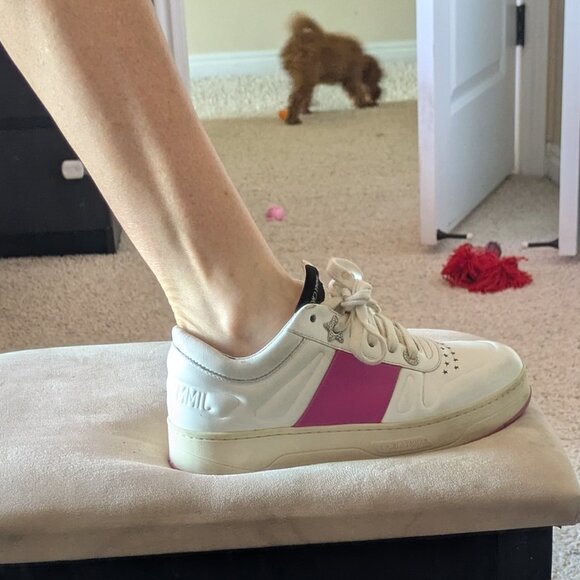 Hawaiian Jimmy Choo pink and white - Picture 1 of 9